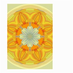 Sunshine Sunny Sun Abstract Yellow Small Garden Flag (two Sides) by Nexatart