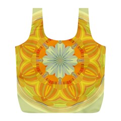 Sunshine Sunny Sun Abstract Yellow Full Print Recycle Bags (l)  by Nexatart