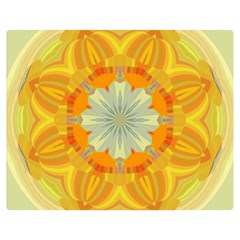 Sunshine Sunny Sun Abstract Yellow Double Sided Flano Blanket (medium)  by Nexatart