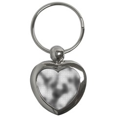 Puzzle Grey Puzzle Piece Drawing Key Chains (Heart) 