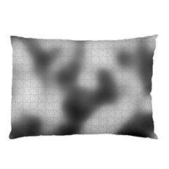 Puzzle Grey Puzzle Piece Drawing Pillow Case (Two Sides)