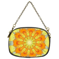 Sunshine Sunny Sun Abstract Yellow Chain Purses (one Side)  by Nexatart