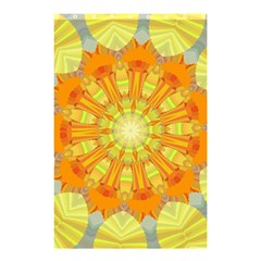 Sunshine Sunny Sun Abstract Yellow Shower Curtain 48  X 72  (small)  by Nexatart