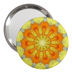 Sunshine Sunny Sun Abstract Yellow 3  Handbag Mirrors by Nexatart