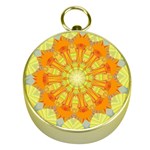 Sunshine Sunny Sun Abstract Yellow Gold Compasses Front