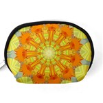 Sunshine Sunny Sun Abstract Yellow Accessory Pouches (Medium)  Back