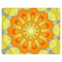 Sunshine Sunny Sun Abstract Yellow Double Sided Flano Blanket (medium)  by Nexatart