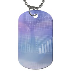 Business Background Blue Corporate Dog Tag (one Side) by Nexatart