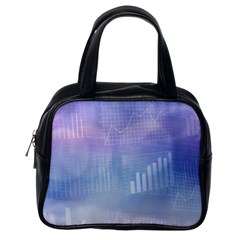 Business Background Blue Corporate Classic Handbags (one Side) by Nexatart