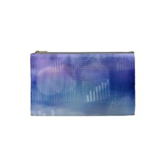 Business Background Blue Corporate Cosmetic Bag (small)  by Nexatart