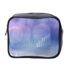 Business Background Blue Corporate Mini Toiletries Bag 2-side by Nexatart