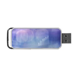 Business Background Blue Corporate Portable Usb Flash (two Sides) by Nexatart