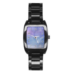 Business Background Blue Corporate Stainless Steel Barrel Watch by Nexatart