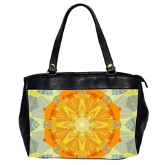 Sunshine Sunny Sun Abstract Yellow Office Handbags (2 Sides)  by Nexatart