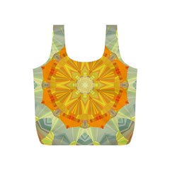 Sunshine Sunny Sun Abstract Yellow Full Print Recycle Bags (s)  by Nexatart