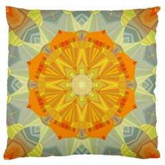 Sunshine Sunny Sun Abstract Yellow Standard Flano Cushion Case (one Side) by Nexatart