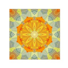 Sunshine Sunny Sun Abstract Yellow Small Satin Scarf (square) by Nexatart