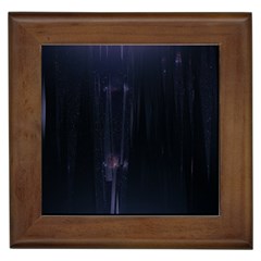 Abstract Dark Stylish Background Framed Tiles