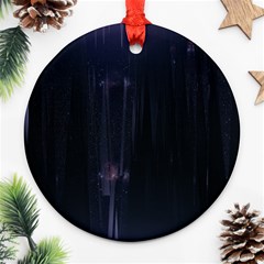 Abstract Dark Stylish Background Ornament (Round)