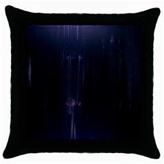 Abstract Dark Stylish Background Throw Pillow Case (Black)