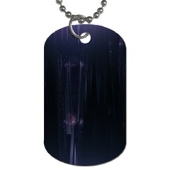 Abstract Dark Stylish Background Dog Tag (One Side)