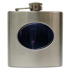 Abstract Dark Stylish Background Hip Flask (6 oz)