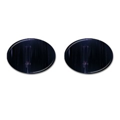 Abstract Dark Stylish Background Cufflinks (Oval)