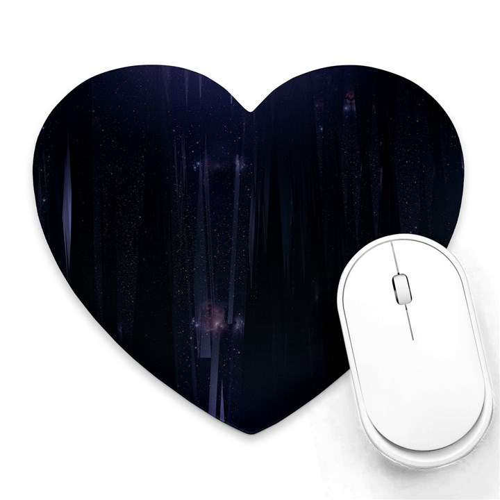 Abstract Dark Stylish Background Heart Mousepads