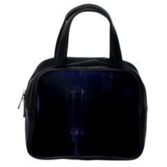 Abstract Dark Stylish Background Classic Handbags (One Side)