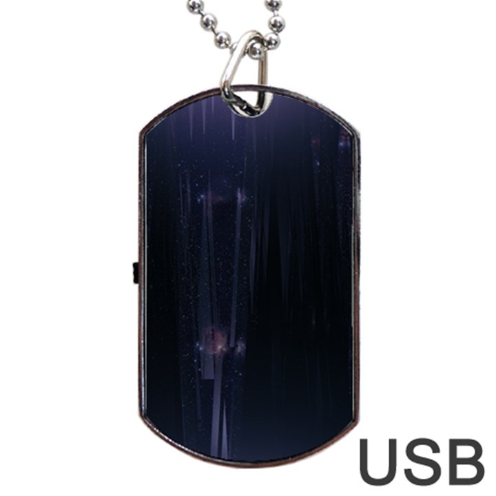 Abstract Dark Stylish Background Dog Tag USB Flash (Two Sides)