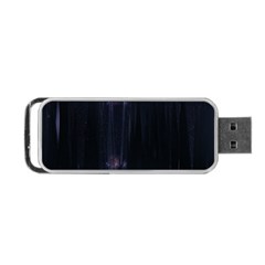 Abstract Dark Stylish Background Portable USB Flash (One Side)