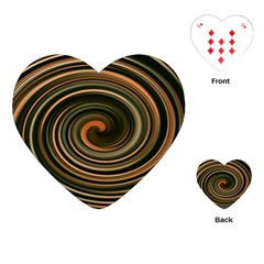 Strudel Spiral Eddy Background Playing Cards (heart)  by Nexatart