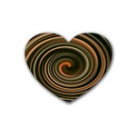 Strudel Spiral Eddy Background Heart Coaster (4 pack)  Front