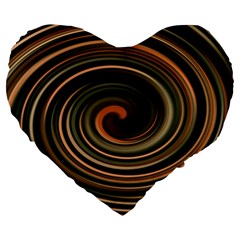 Strudel Spiral Eddy Background Large 19  Premium Flano Heart Shape Cushions by Nexatart