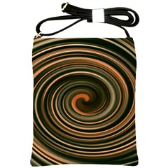 Strudel Spiral Eddy Background Shoulder Sling Bags by Nexatart