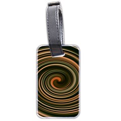 Strudel Spiral Eddy Background Luggage Tags (two Sides) by Nexatart