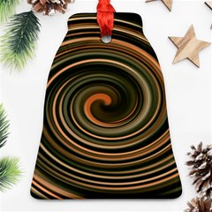 Strudel Spiral Eddy Background Ornament (bell) by Nexatart