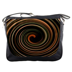 Strudel Spiral Eddy Background Messenger Bags by Nexatart