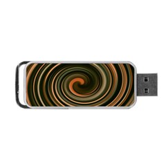 Strudel Spiral Eddy Background Portable Usb Flash (two Sides) by Nexatart