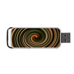 Strudel Spiral Eddy Background Portable USB Flash (Two Sides) Front