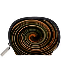 Strudel Spiral Eddy Background Accessory Pouches (small)  by Nexatart