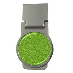 Green Leaf Line Money Clips (round) 