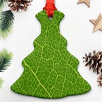 Green Leaf Line Ornament (Christmas Tree)  Front