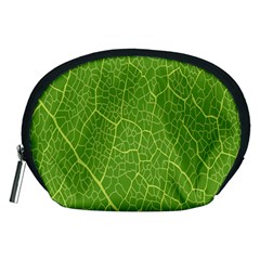 Green Leaf Line Accessory Pouches (medium)  by Mariart