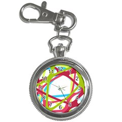 Nets Network Green Red Blue Line Key Chain Watches by Mariart