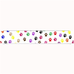 Paw Prints Dog Cat Color Rainbow Animals Small Bar Mats by Mariart