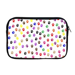 Paw Prints Dog Cat Color Rainbow Animals Apple Macbook Pro 17  Zipper Case by Mariart