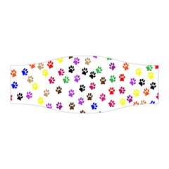 Paw Prints Dog Cat Color Rainbow Animals Stretchable Headband by Mariart