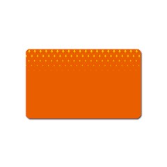 Orange Star Space Magnet (name Card) by Mariart