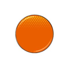 Orange Star Space Hat Clip Ball Marker by Mariart